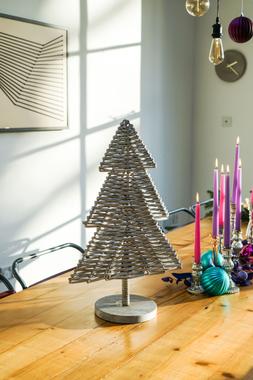 Rattan Christmas Tree White H80Cm &pound;59.99