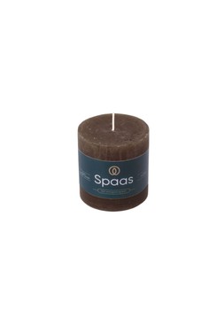 RUSTIC UNSCENTED PILLAR CANDLE 70:70 DARK BROWN £4.99
