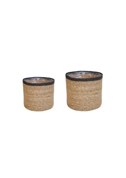 Theo Grey Rim Basket Set Of 2 &pound;27.97