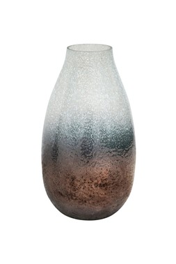Verre Snowdrop Atlantic Blue Frosted Vase H32cm W18cm £44.99
