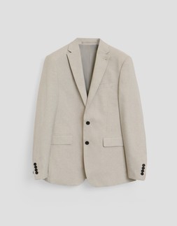 Regular Fit Single Breasted Blazer in Stone £65