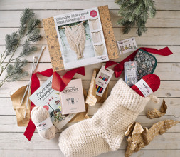 Red Satin Ribbon 38mm x 10m £1.50 Pony Knitting Needles 6mm x 35 cm £4.50 Knitcraft Red Everyday 4 Ply Yarn 100g £3.30 Knitting Accessory Set 57 Pieces £5.00 Sewing and Knitting Stitch Marker Charms 5 Pack £4.50 Floral Wood Block Knitting Needle and Crochet Hook Case £12.00 Knitcraft Soft Grip Crochet Hooks 6 Pack £6.80 Ultimate Macrame Wall Hanging Kit £32.00 Pocket Book of Crochet £9.99 Crocheted Houseplants Crochet Book £16.99 Knitcraft Beige Everyday 4 Ply Yarn 100g £3.30