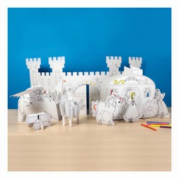 Hobbycraft Colour-In Cardboard Tabletop Castle 103cm &pound;20