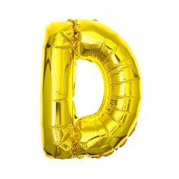 Hobbycraft Gold Foil Letter D Balloon &pound;2.80