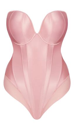 PLUNGE STRAPLESS PADDED BODY POWDERY PINK (30-38DD-J) &pound;78.00, $156.00, &euro;106.00, $196.00 (CAD)