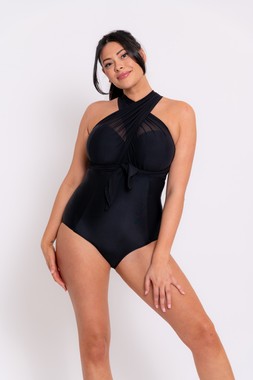 Wrapsody Bandeau Swimsuit in Black &pound;66 $105 &euro;92 (2)