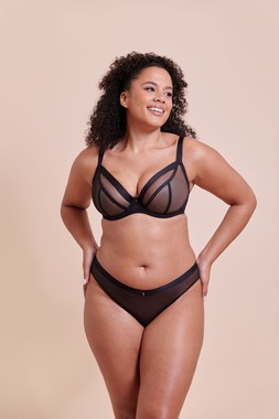 LIGHTSTYLE PLUNGE BRA £29 €44 USD$59 CAD$72 AUD$72.95 & BRAZILIAN BRIEF £13 €20 USD$23 CAD$24 AUD$26.95