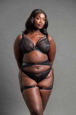 Scandal Black Bra £39 €59 CAD $87 AUS $91.95, Tanga £21 €34 CAD $39 AUS $42.95, Leg Harness £21 €34 CAD $39 AUS $42.95 11