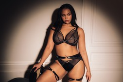 Scandal Black Bra £39 €59 CAD $87 AUS $91.95, Tanga £21 €34 CAD $39 AUS $42.95, Leg Harness £21 €34 CAD $39 AUS $42.95 3