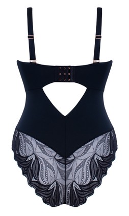 INDULGENCE	STRETCH LACE BODY BLACK