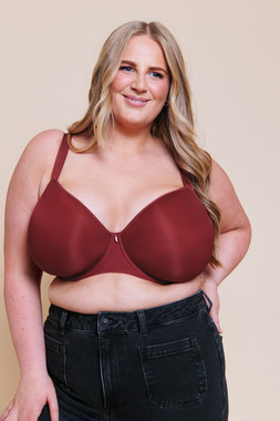 Smoothie Spacer Bra Deep Red £42 €66 CAD $92 AUS $96.95 8