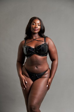 Studded Seduction Black Bra £44 €63 CAD $93 AUS $97.95, Brazilian £19 €29 CAD $35 AUS $38.95 1