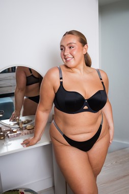 BOOST DIAMANTE PADDED BALCONY BRA £34 & BOOST DIAMANTE TANGA £15