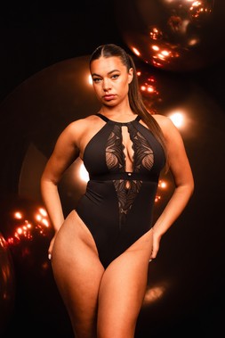 Indulgence, Stretch Lace Body, Black, £49.00, US$89.00, CA$99.00, €72.00, A$119.95