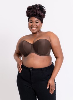 Luxe Cocoa Strapless Bra