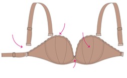 Superhero Multiway Padded Plunge Bra Latte Beige