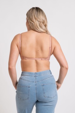 Superhero Multiway Padded Plunge Bra Latte Beige