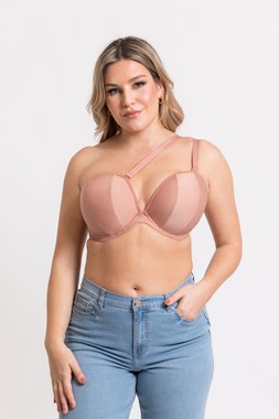 Superhero Multiway Padded Plunge Bra Latte Beige