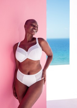 Wonderfully, Full Cup Side Support Balcony Bra, White, £35.00, US$66.00, CA$79.00, €53.00, A$85.95, Wonderfully, Short, White, £17.00, US$29.00, CA$31.00, €26.00, A$34.95