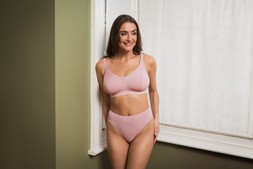 ZEN PINK NON WIRED BRALETTE £24 €36 & BRAZILIAN BRIEF £15 €23