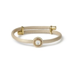 VIXII, INFINITY CIRCLE - BEIGE, TAUPE & GOLD BRACELET £219, www.vixiiworld.com