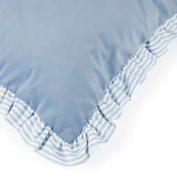 Hinch Home 55cm Filled Striped Ruffle Cushion