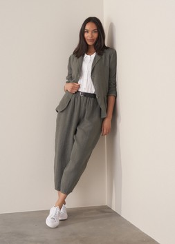 Jessie Barrel Leg Linen Trousers, £110 & Lorian Linen Jacket, £145