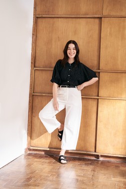 Louella Broderie Anglaise Top – Black, £89