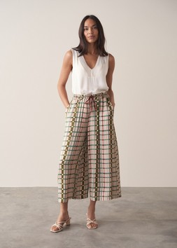 Samira Checked Trousers, £130