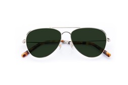 Lennox Chrome Gold Lenses Green £85