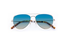 Lennox Chrome Gold Lenses Ocean Glow £85