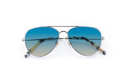 Lennox Chrome Silver Lenses Ocean Glow £85