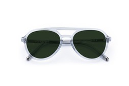 Nicol Light Grey Crystal Lenses Green £85