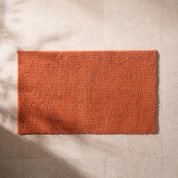 OHS Noodle Bath Mat - Burnt Orange - £11