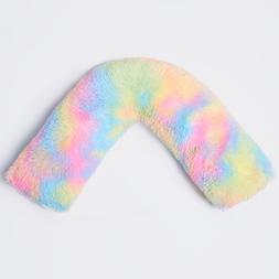 OHS Long Hair V Shape Pillow - Rainbow Tie Dye- £15