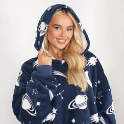 Hoodie Blanket - Planet Print