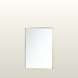 Portland | Rectangular Gold Mirror | 76x50