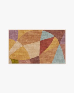 Ruggable - Jungalow Collection - Kayla Rust Multicolor - 90 x 150 cm - Flatwoven £179, Tufted £239 (Aerial)