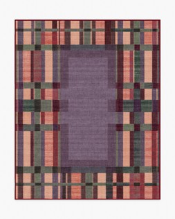 Ruggable - Jungalow Collection - Lad Mauve - 245 x 305 cm - Flatwoven £599, Tufted £849 (Aerial)- Embargoed until 2nd July 2026