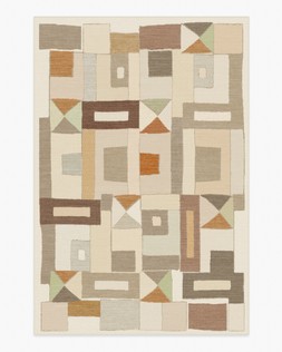 Ruggable - Jungalow Collection - Modra Natural Terra - 185 x 275 cm - Flatwoven £429, Tufted £599 (Aerial)-  Embargoed until 2nd July 2026
