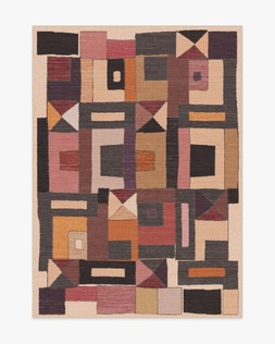 Ruggable - Jungalow Collection - Modra Warm Brown - 150 x 215 cm - Flatwoven £349, Tufted £479 (Aerial)-  Embargoed until 2nd July 2026
