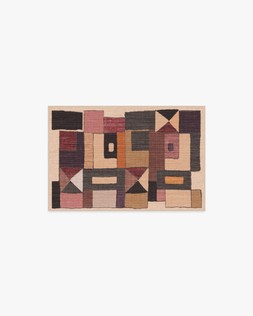 Ruggable - Jungalow Collection - Modra Warm Brown - 60 x 90 cm - Flatwoven £99, Tufted £119 (Aerial)-  Embargoed until 2nd July 2026