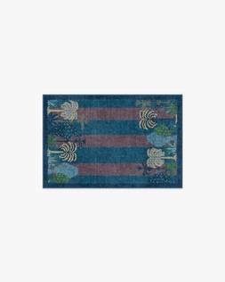 Ruggable Jungalow Collection Palmistry Pinstripe Blue 60 x 90cm Flatwoven £99, Tufted £119