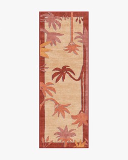 Ruggable - Jungalow Collection - Sabal Cream Sunset - 75 x 215 cm - Flatwoven £159, Tufted £189 (Aerial)- EMBARGOED UNTIL 2ND JULY 2026