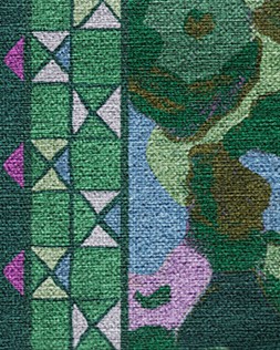 Ruggable - Jungalow Collection - Vera Green Plum - 150 x 215 cm - Flatwoven £349, Tufted £479 (Flatwoven Detail)
