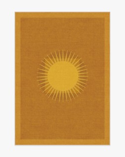 Matthew Williamson Helios Gold Rug 150x215 Flatwoven - £339.00