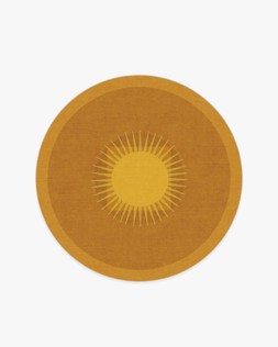 Matthew Williamson Helios Gold Rug 185 Round Flatwoven - £339.00