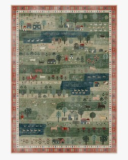 Alder Green Rug
