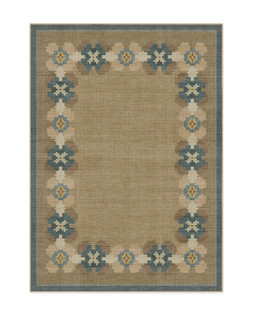 Aster Soft Blue Jute Rug