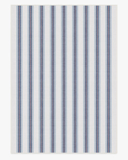 Cosette Stripe Ivory & Indigo Rug 305x425 £829